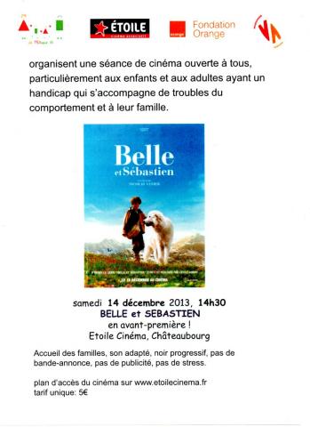 séance de cinéma belle et sébastien