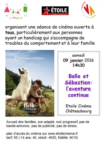 cinéma différent "Belle et Sébastien: l'aventure continue" cinéma différent "Belle et Sébastien: l'aventure continue"