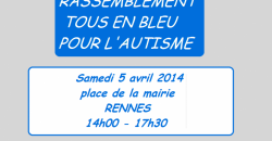 rassemblement pour la journée mondiale de l'autisme